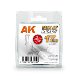 AK Interactive Mix And Ready - 17ml Bottles w/Steel Ball Shaker AK505
