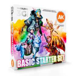 AK Interactive 3rd Gen. Basic Starter Acrylic Paint Set AK11775