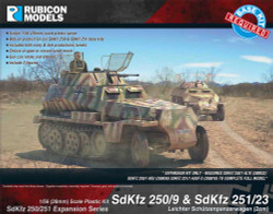 Rubicon Models 280048 Sdkfz 250/251 Exp. 250/9 251/23 Autocannon 1:56 Model Kit