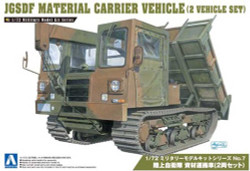Aoshima 00797 JGSDF Material Carrier Vehicle 2 Vehicle Set 1:72 Model Kit