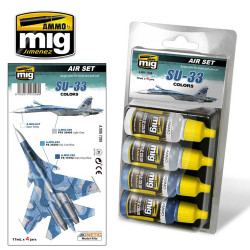 Ammo by Mig Su 33 Colour Set For Model Kits Mig 7208