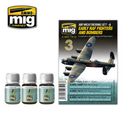 Ammo by Mig Raf Fighters & Bombers Weathering Set For Model Kits Mig 7416
