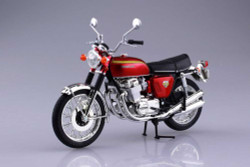 Aoshima 10432 Honda Cb750Four(K0) Candy Red Die Cast Ready Built 1:12 Model Bike Kit