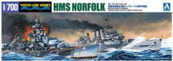 Aoshima 05669 British Heavy Cruiser Norfolk Battle Of 1:700 Plastic Model Kit