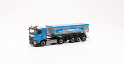 Herpa Iveco S-Way Dump Semitrailer Felbermayr HA316569 HO Gauge