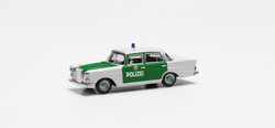 Herpa MB Heckflosse Polizei Hamburg HA097208 HO Gauge