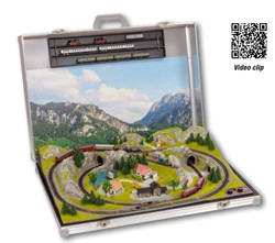 Noch Fussen Briefcase Layout with Minitrix Track N88410 N Gauge