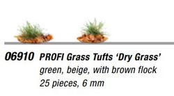 Noch Dry Grass Profi Grass Tufts 6mm (25) N06910