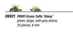 Noch Stony Profi Grass Tufts 6mm (25) N06921