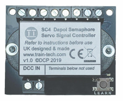 Train Tech Dual Dapol Servo Semaphore Signal DCC Controller Multi Scale SC4