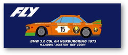 Fly Car Model BMW 3.0CSL Nurnurgring 1973 Lauda V2001 1:32