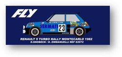 Fly Car Model Renault 5 Turbo Montecarlo Rally '82 Snobeck/Emmanuelli E2072 1:32