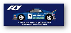 Fly Car Model Lancia 037 Rally D'Antibes 1983 Darniche/Mahe A2041 1:32
