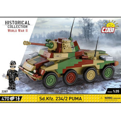 COBI 2287 HC WWII Sd.Kfz. 234/2 PUMA 1:35 Tank Brick Model 470pcs