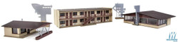 Walthers Cornerstone Vintage Motel with Office & Restaurant Building Kit HO Gauge WH933-3487