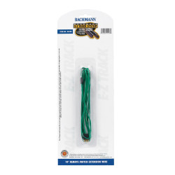 Bachmann USA 10' Remote Switch Extension Wire - Green (1/Card) HO Gauge 44598