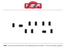 NSR Set Screw M2 x 3 for Slot It Standard Gears & Wheels (10) 1:32 4863