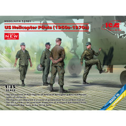 ICM 53101 US Helicopter Pilots (1960s-70s) 1:35 Figures Plastic Model Kit