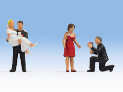 Noch Wedding (4) Figure Set O Gauge 17880