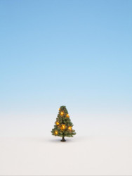 NOCH Christmas Illuminated Tree w/ 30 LEDs 12cm HO Gauge Scenics 22130