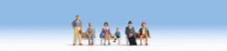 Noch Passengers (6) Figure Set N Gauge 36240