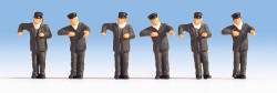 Noch Steam Locomotive Drivers (6) Figure Set N Gauge 36281