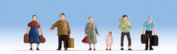 Noch Pedestrians with Luggage (6) Hobby Figure Set N Gauge 38115