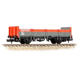 Graham Farish 373-626E BR OBA Open Wagon Low Ends BR Railfreight Red & Grey