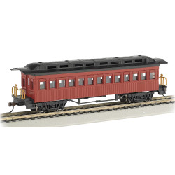 Bachmann USA 13402 1860 - 1880 Coach - Painted, Unlettered - Red HO Gauge