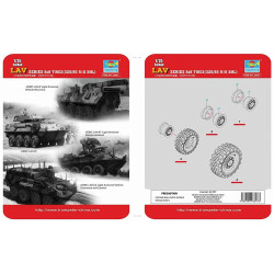 Trumpeter TM06607 LAV Series 8x8 Tyres 325/85/ R16 XML 1:35 Model Kit