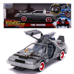 Jada Back to the Future 3 Time Machine DeLorean 1:24 Diecast Car 253255027