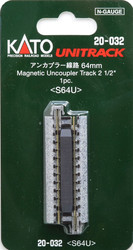 Kato Unitrack (S64U) Straight Uncoupler Track 64mm N Gauge 20-032