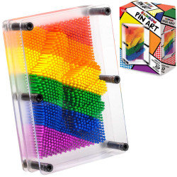 Rainbow Pin Art - 3D Classic Novelty Toy - Tobar