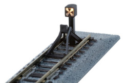 Kato Unitrack (S66B-CLT) Straight Track with Buffer Stop 66mm N Gauge 20-064