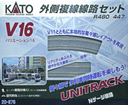 Kato Unitrack (V16) Double Track Outer Track Set N Gauge 20-876