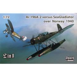 Sword 72120 Arado Ar-196A-2 vs Sea Gladiator 1940 2-in-1 1:72 Model Kit