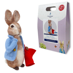 Crafty Kit Company Peter Rabbit and his Pocket Handkerchief Needle Felting Kit