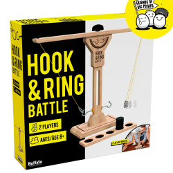 Hook and Ring Battle - Head-to-Head Party Game - 2 Players Age 8+ Buffalo