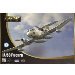 Kinetic Gold 48078 F.M.A. IA-58A Pucara 1:48 Plastic Model Aircraft Kit