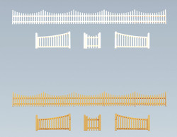 Faller Garden Fence with Gate Building Kit 540mm I N Gauge 272406