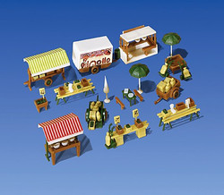 Faller Market Stalls and Carts Building Kit III N Gauge 272533