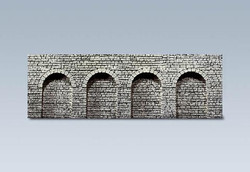 Faller Natural Stone Ashlars Round Arches Decorative Sheet N Gauge 272600