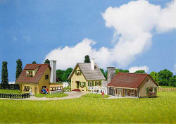 Faller Suburban Homes (3) Building Kit III N Gauge 232221