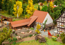 Faller Agricultural Building with Accessories Building Kit I N Gauge 232371