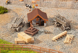 Faller Small Bakehouse with Accessories Building Kit I N Gauge 232359