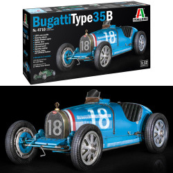 Italeri 4710  Bugatti Type 35B 1:12 Car Model Kit