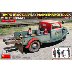 Miniart 38063 Tempo E400 Railway Maintenance Truck w/Personnel 1:35 Model Kit