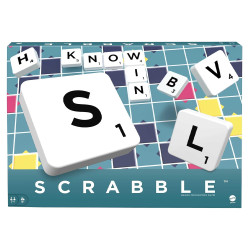 Scrabble - Classic Family Word Game 2-4 Players, Age 10+ - Mattel