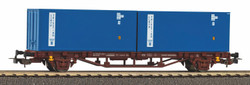 Piko Hobby FS Flat Wagon w/2 x 20' Container Load IV PK58755 HO Gauge
