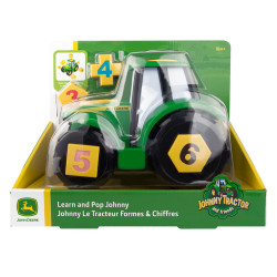 John Deere Learn & Pop Johnny Tractor Shape Sorter Toy TOMY